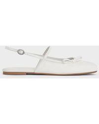 Charles & Keith - Bow Slingback Mary Jane Flats - Lyst