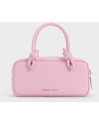 Charles & Keith - Sammie Knotted-Handle Elongated Bag - Lyst