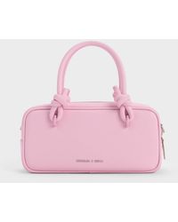 Charles & Keith - Sammie Knotted-Handle Elongated Bag - Lyst