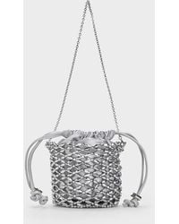 Charles & Keith - Beaded Chain-handle Bucket Bag - Lyst