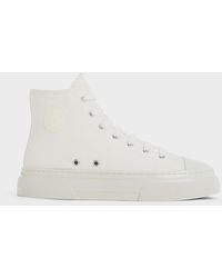 Charles & Keith - Kay Nylon Two-tone High-top Sneakers - Lyst