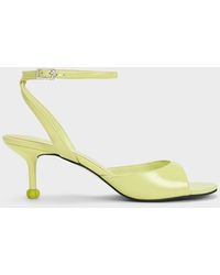 Charles & Keith - Sculptural Heel Ankle-strap Pumps - Lyst