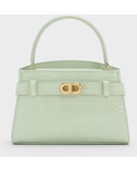 Charles & Keith - Aubrielle Croc-Effect Belted Top Handle Bag - Lyst