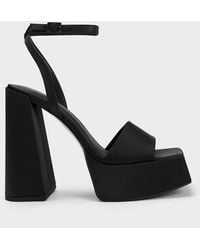 Charles & Keith - Recycled Polyester Ankle-strap Platform Sandals - Lyst
