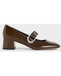 Charles & Keith - Gabine Leather Mary Jane Pumps - Lyst
