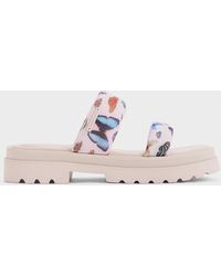 Charles & Keith - Tattie Butterfly-print Puffy-strap Sandals - Lyst