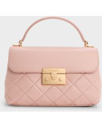Charles & Keith - Alva Quilted Top Handle Bag - Lyst