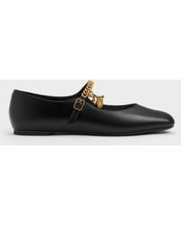 Charles & Keith - Double-Chain Charm Mary Jane Flats - Lyst
