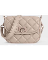 Charles & Keith - Cressida Quilted Crossbody Bag - Lyst