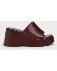 Charles & Keith - Wide-Strap Platform Wedges - Lyst
