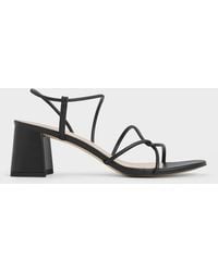 Charles & Keith - Meadow Strappy Block Heel Sandals - Lyst