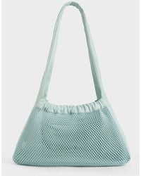 Charles & Keith - Terra Mesh & Nylon Shoulder Bag - Lyst