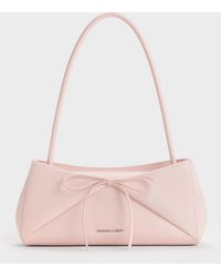 Charles & Keith - Hazel Bow Panelled Shoulder Bag - Lyst