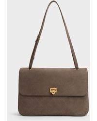 Charles & Keith - Connie Quilted Shoulder Bag - Lyst