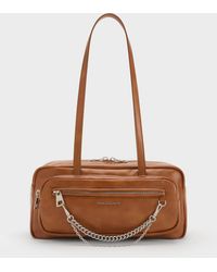 Charles & Keith - Atwood Chain Elongated Shoulder Bag - Lyst