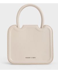 Charles & Keith - Perline Sculptural Top Handle Bag - Lyst