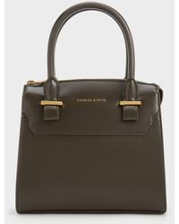 Charles and keith large structured tote bag new arrivals