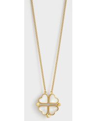 Charles & Keith - Annalise Clover Heart Necklace - Lyst