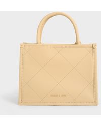 Charles & Keith - Celia Quilted Double Handle Tote Bag - Lyst