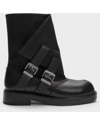 Charles & Keith - Aether Buckled Calf Boots - Lyst