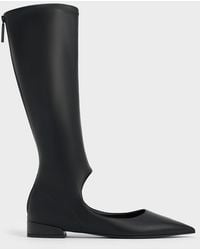 Charles & Keith - Robbie Cut-out Knee-high Boots - Lyst