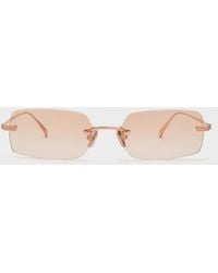 Charles & Keith - Easton Rimless Rectangular Sunglasses - Lyst