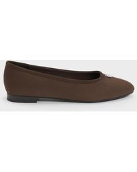 Charles & Keith - Griselda Faux Suede Ballet Flats - Lyst