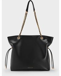 Charles & Keith - Sac Cabas À Double Poignée Et Lanière Tressée Arya - Lyst