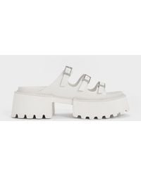 Charles & Keith - Nadine Triple-strap Platform Sandals - Lyst