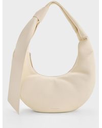 Charles & Keith - Toni Knotted Curved Hobo Bag - Lyst
