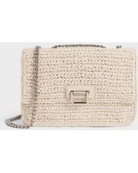 Charles & Keith - Neva Woven Chain-handle Shoulder Bag - Lyst