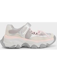 Charles & Keith - Gaskell Metallic Mesh Mary Jane Sneakers - Lyst