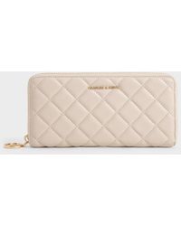 Charles & Keith - Cressida Quilted Long Wallet - Lyst