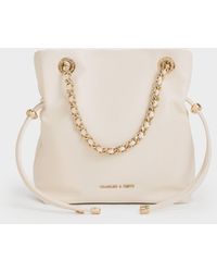 Charles & Keith - Sac Bandoulière À Double Poignée Et Lanière Tressée Arya - Lyst