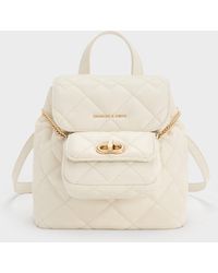 Charles & Keith - Aubrielle Quilted Backpack - Lyst