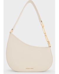 Charles & Keith - Agatha Chain-Accent Shoulder Bag - Lyst