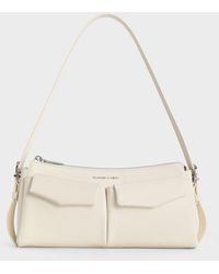 Charles & Keith - Rachel Elongated Front-Pocket Chain-Handle Bag - Lyst