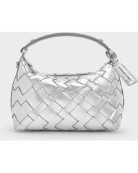 Charles & Keith - Ivette Metallic Woven Shoulder Bag - Lyst
