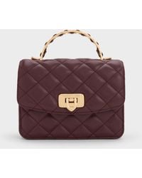 Charles & Keith - Cressida Quilted Top Handle Bag - Lyst