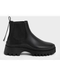 Charles & Keith - Extended Pull Tab Chelsea Boots - Lyst