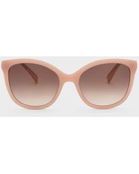 Charles & Keith - Recycled Acetate Oval Sunglasses - Lyst
