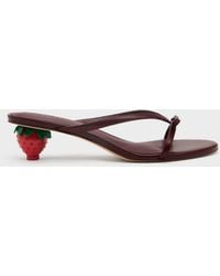 Charles & Keith - Sonali Bow Strawberry-Heel Mules - Lyst