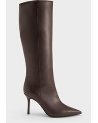 Charles & Keith - Pointed Stiletto Knee-High Boots - Lyst