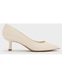 Charles & Keith - Emmy Pointed Kitten Heel Pumps - Lyst