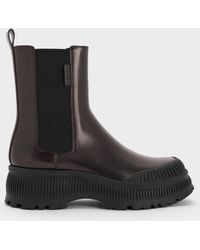 Charles & Keith - Darra Ridged-Sole Chelsea Boots - Lyst
