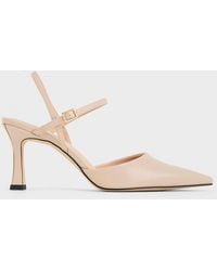 Charles & Keith - Pointed-toe Flared Heel Pumps - Lyst
