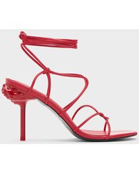 Charles & Keith - Flor Rose-heel Strappy Sandals - Lyst