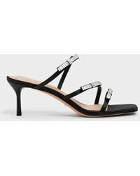 Charles & Keith - Jessy Gem-Bow Heeled Sandals - Lyst