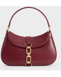 Charles & Keith - Agatha Chain-accent Hobo Bag - Lyst