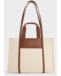 Charles & Keith - Shalia Canvas Tote Bag - Lyst